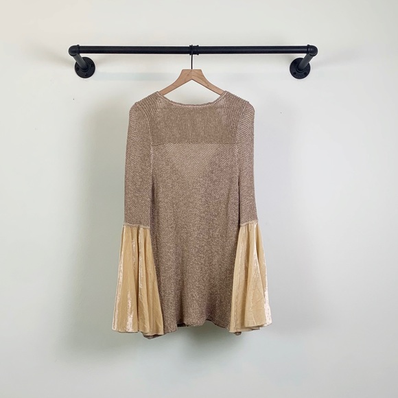 Free People Celestial Knit Bell Sleeve Sweater - Picture 6 of 7